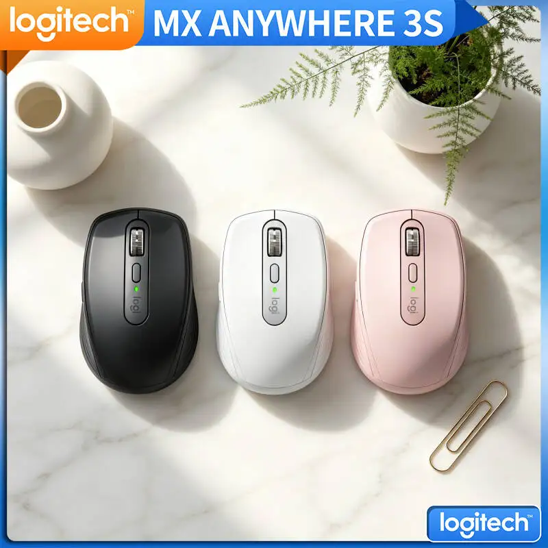 Ergonomic MX Anywhere 3S - 8K DPI, 3-Device Sync, Silent Click, Ideal for Bookshop Office & Training Hall Work
Ergonomic MX Anywhere 3S - 8K DPI, 3-Device Sync, Silent Click, Ideal for Bookshop Office & Training Hall Work