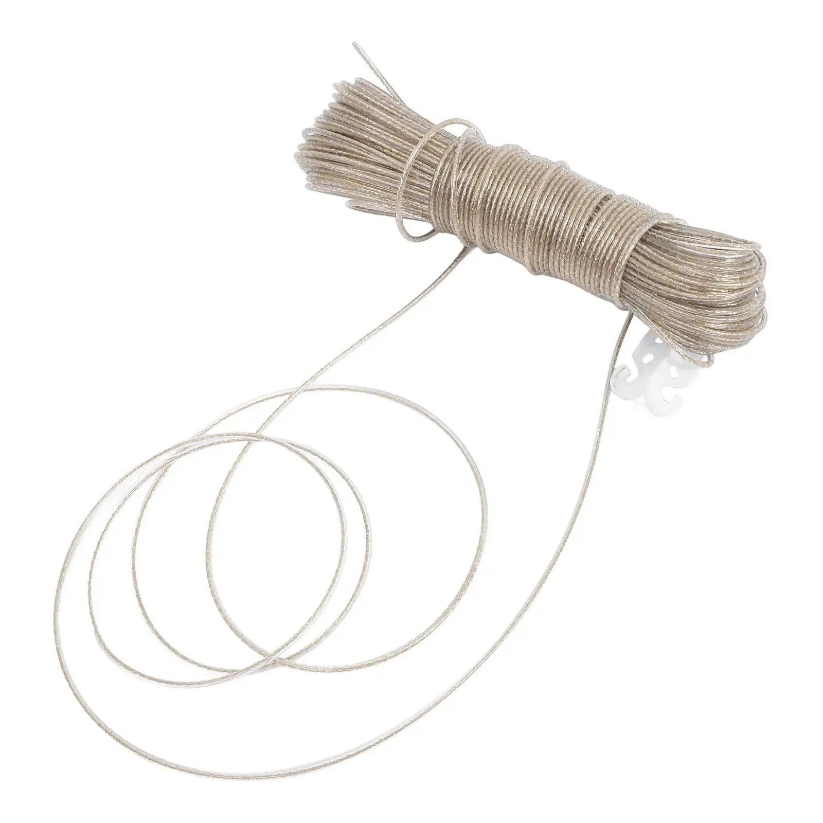 50M Heavy Duty Steel Core Laundry Line Clothes Rope for Home Outdoor Camping 3 Rolls White Hooks Non Slip Windproof Dry
50M Heavy Duty Steel Core Laundry Line Clothes Rope for Home Outdoor Camping 3 Rolls White Hooks Non Slip Windproof Dry