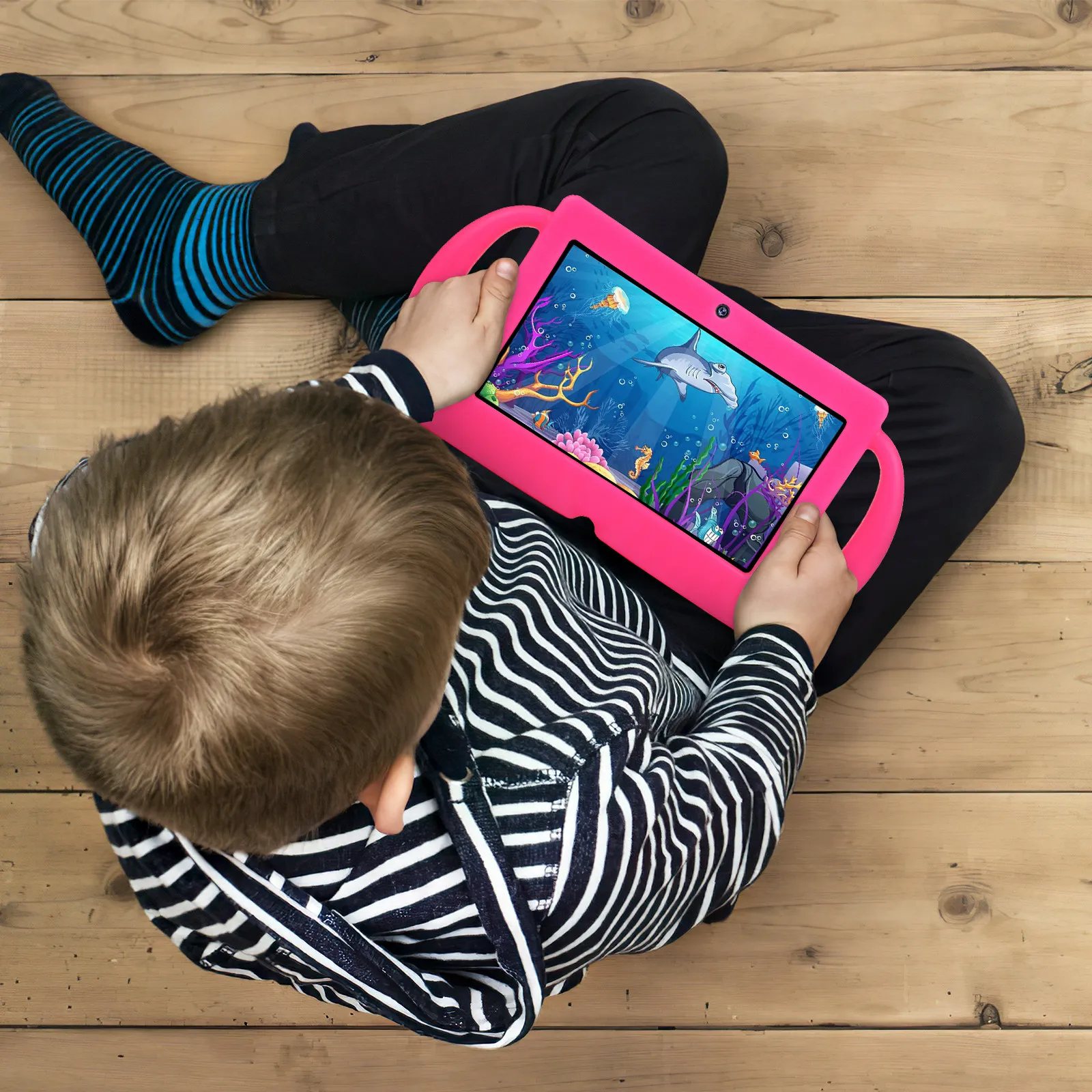 Silicone Tablet Cover with Ergonomic Handles for Kids 7 Inch Tablet Pc Protective Case Shockproof Easy Install
Silicone Tablet Cover with Ergonomic Handles for Kids 7 Inch Tablet Pc Protective Case Shockproof Easy Install