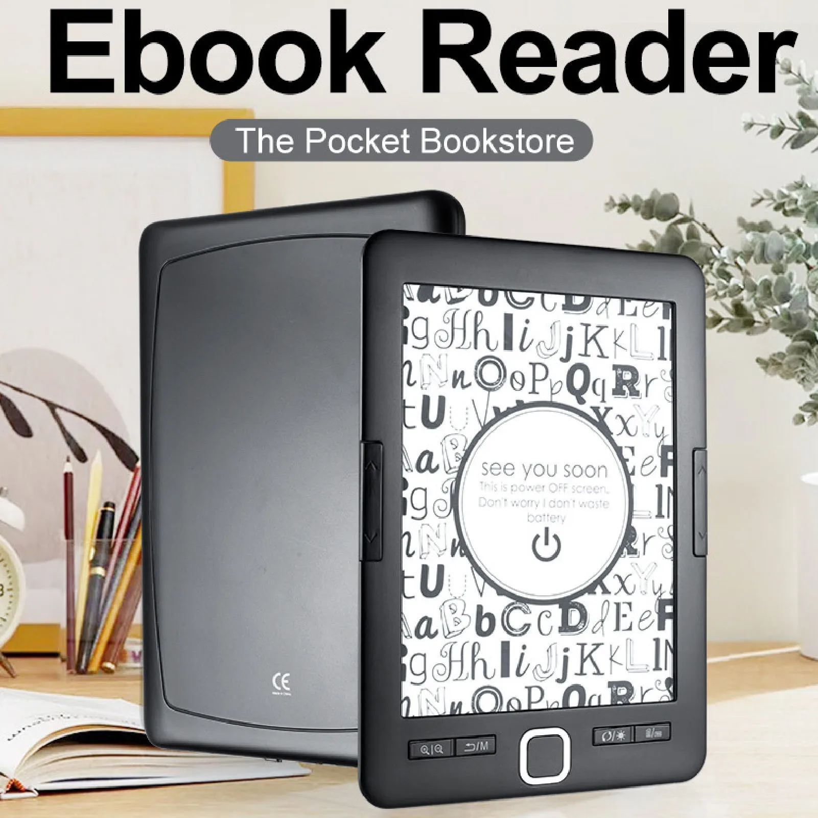 6 Inch Ebook Reader Portable Ebook Reader 8G 128MB 6 Inch Ink Screen Electronic Book Reader Supports Multiple Text Image Formats
6 Inch Ebook Reader Portable Ebook Reader 8G 128MB 6 Inch Ink Screen Electronic Book Reader Supports Multiple Text Image Formats