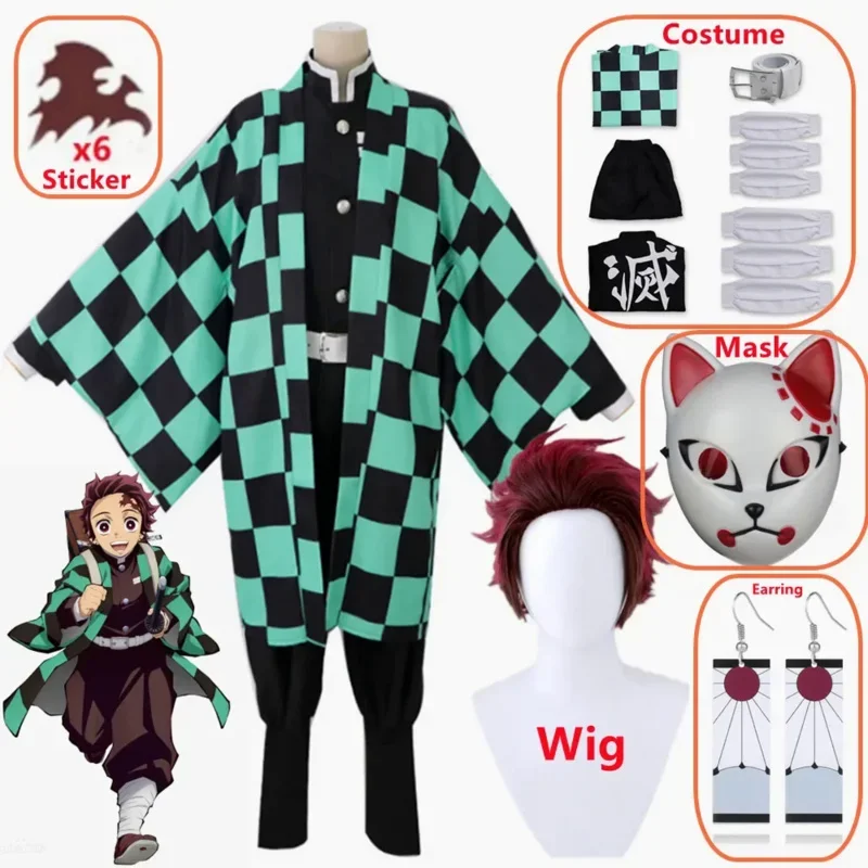 Anime Kimono Cosplay Demon Slayers Kamado Tanjrou Kimetsu no Yaiba Costume Adult Kids Clothes
Anime Kimono Cosplay Demon Slayers Kamado Tanjrou Kimetsu no Yaiba Costume Adult Kids Clothes