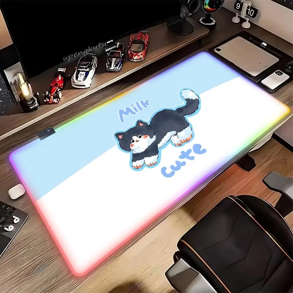 Kawaii Black Cat Mouse Pad RGB HD XXL Cute Mouse Pad Keyboard Mousepad PC Large Table Pad Gaming Laptop LED Desk Mat
Kawaii Black Cat Mouse Pad RGB HD XXL Cute Mouse Pad Keyboard Mousepad PC Large Table Pad Gaming Laptop LED Desk Mat