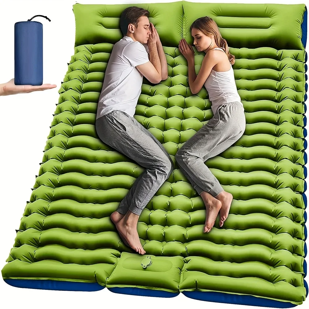 Outdoor Camping Double Inflatable Mattress Extra Wide Sleeping Pad Ultralight Folding Bed Sleeping Mat Car Travel Mat
Outdoor Camping Double Inflatable Mattress Extra Wide Sleeping Pad Ultralight Folding Bed Sleeping Mat Car Travel Mat