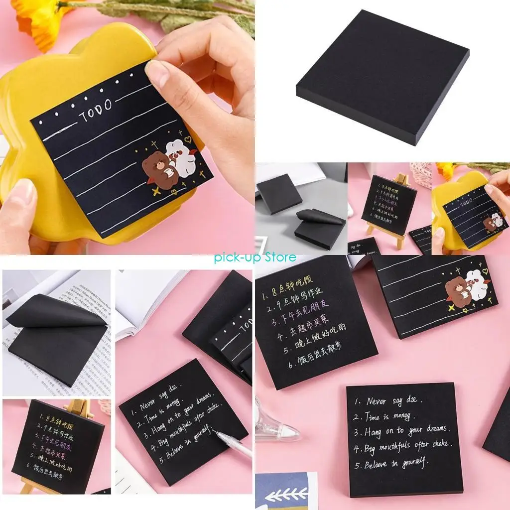 Q5WA 10 Pads Simple Sticky Notes Square Black Sticky Marker Sticky Notes Fun Sticky Notes Home Notepads Sticky Note Pads
Q5WA 10 Pads Simple Sticky Notes Square Black Sticky Marker Sticky Notes Fun Sticky Notes Home Notepads Sticky Note Pads