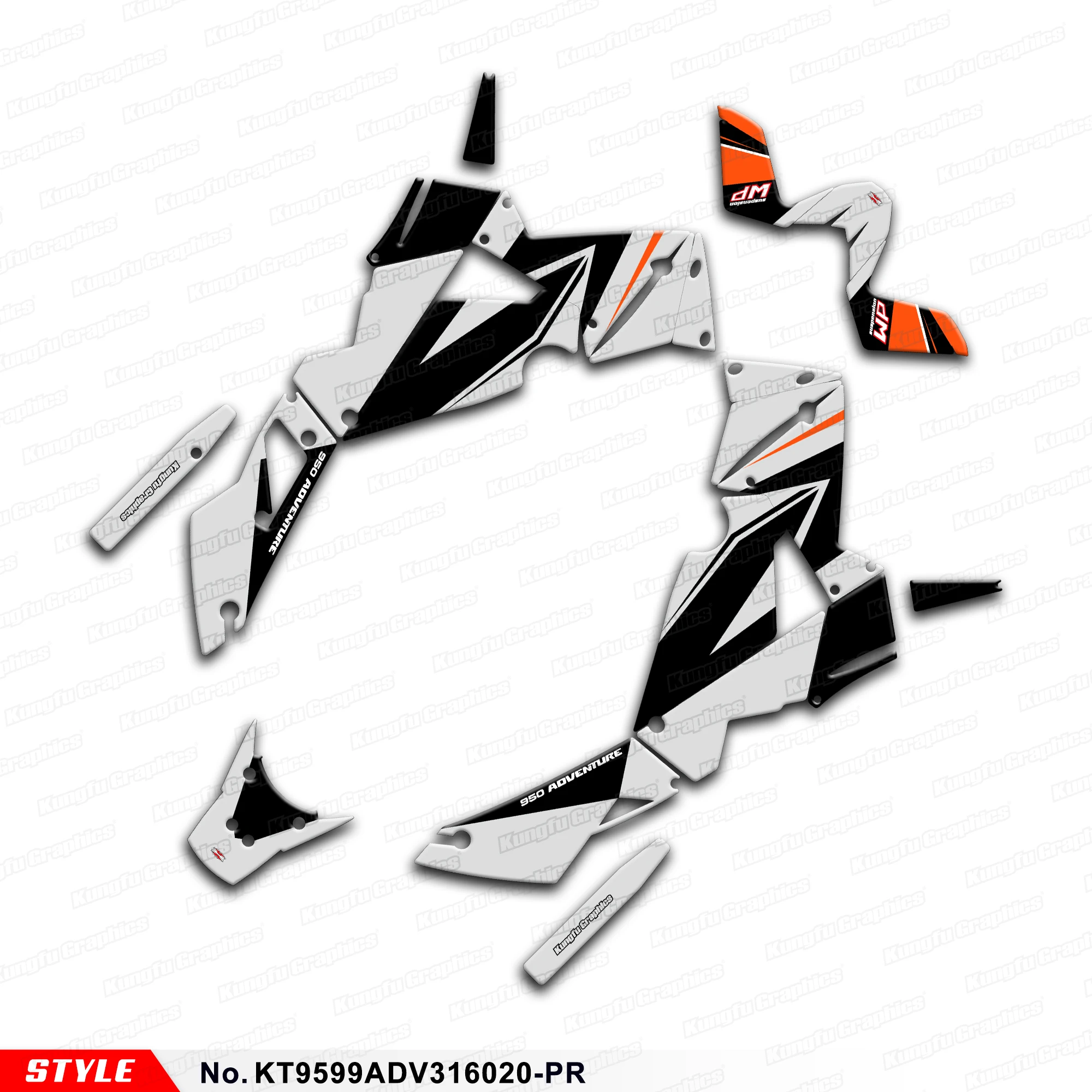 JY Racing Adhesive Sticker Motorcycle Decals for KTM 950 ADV 990 Adventure 2003-2016, Protector, KT9599ADV316020-PR
JY Racing Adhesive Sticker Motorcycle Decals for KTM 950 ADV 990 Adventure 2003-2016, Protector, KT9599ADV316020-PR