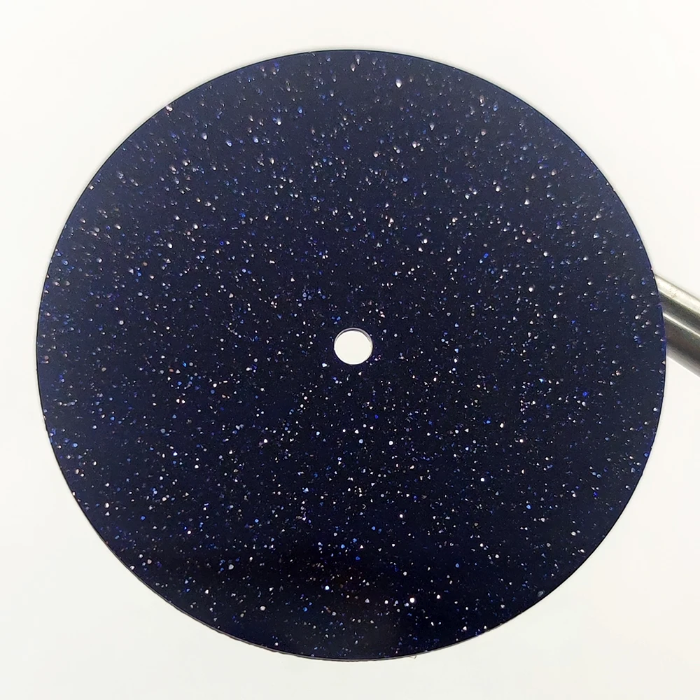 NH35 dial 35mm dial sparkling starry Blue malachite sandstone Starry Sky Dial cut by CNC machine for NH35/eta2824 movement
NH35 dial 35mm dial sparkling starry Blue malachite sandstone Starry Sky Dial cut by CNC machine for NH35/eta2824 movement