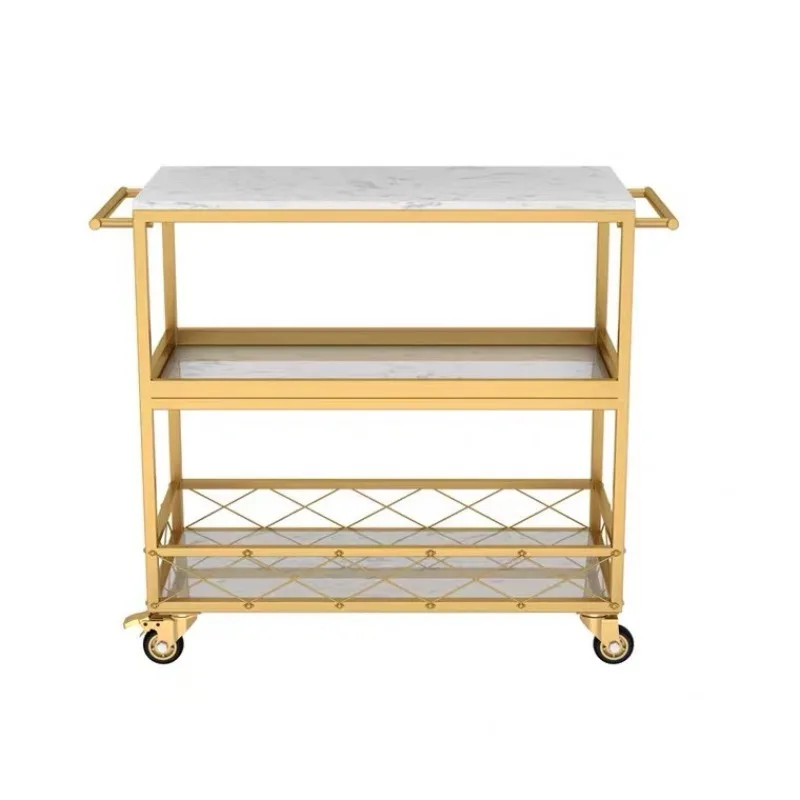 Household Kitchen Restaurant Cart Shelf Wrought Iron Marble Medieval Side Cabinet
Household Kitchen Restaurant Cart Shelf Wrought Iron Marble Medieval Side Cabinet