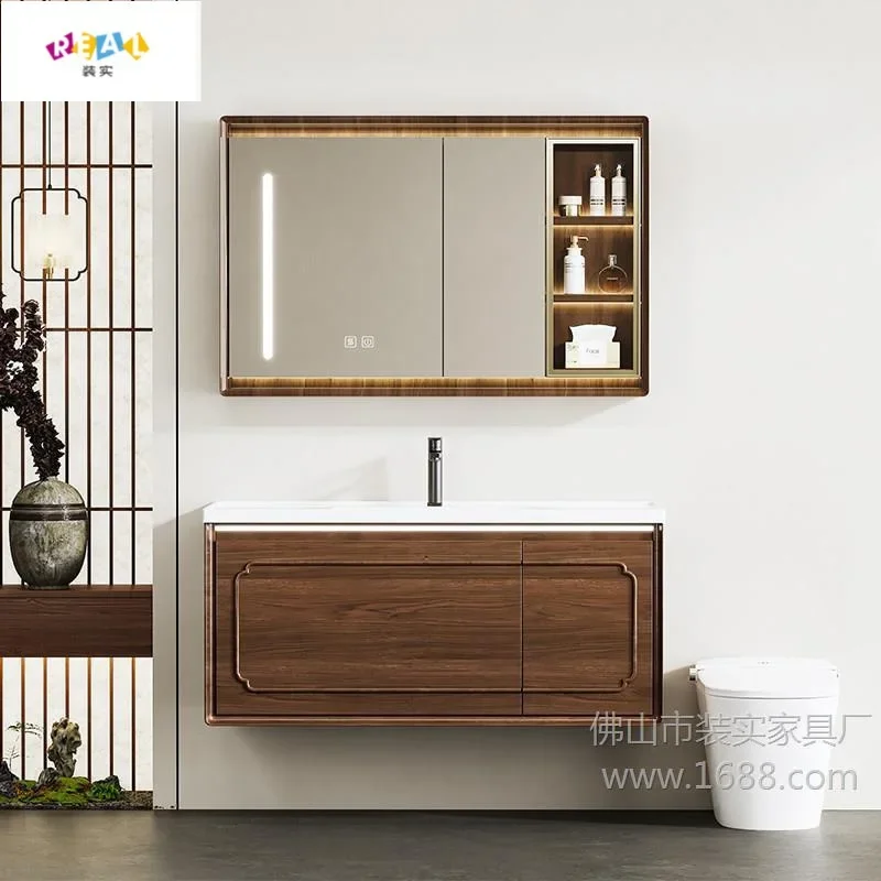 DSA Chinese high-end oak bathroom cabinet ceramic integrated basin washstand mirror cabinet small apartment combination
DSA Chinese high-end oak bathroom cabinet ceramic integrated basin washstand mirror cabinet small apartment combination