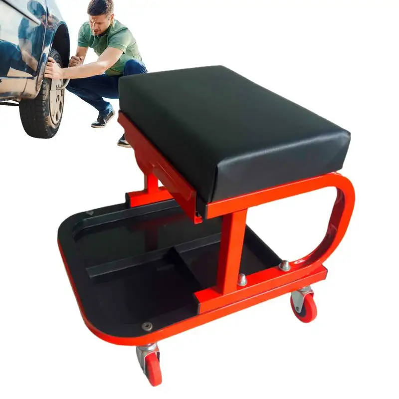 Rolling Creeper Seat Stool Mechanic Chair 4 Wheels Tray Tool Auto Repair Mobile Repair U-shaped Stool Repair Tool Storage Stool
Rolling Creeper Seat Stool Mechanic Chair 4 Wheels Tray Tool Auto Repair Mobile Repair U-shaped Stool Repair Tool Storage Stool