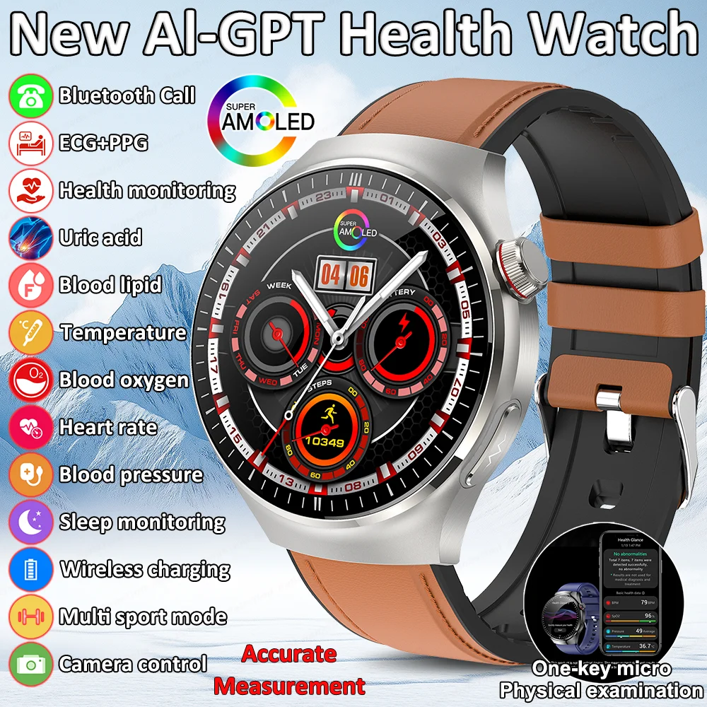 2025 New ECG+PPG Health Smart Watch for Men And Women with Blood Pressure Heart Rate Monitor IP68 Bluetooth Call Fitness Tracker
2025 New ECG+PPG Health Smart Watch for Men And Women with Blood Pressure Heart Rate Monitor IP68 Bluetooth Call Fitness Tracker