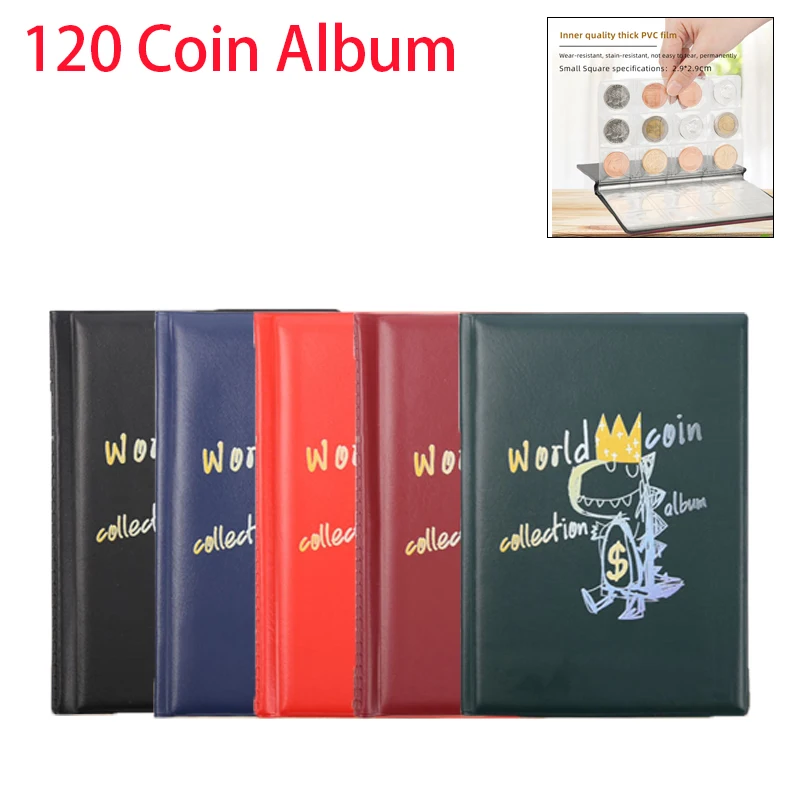 120 Pockets Mini Penny Coin Organiser Collector's Book Coin Album Collector's Storage Book for Coin Storage Organisation Albums
120 Pockets Mini Penny Coin Organiser Collector's Book Coin Album Collector's Storage Book for Coin Storage Organisation Albums