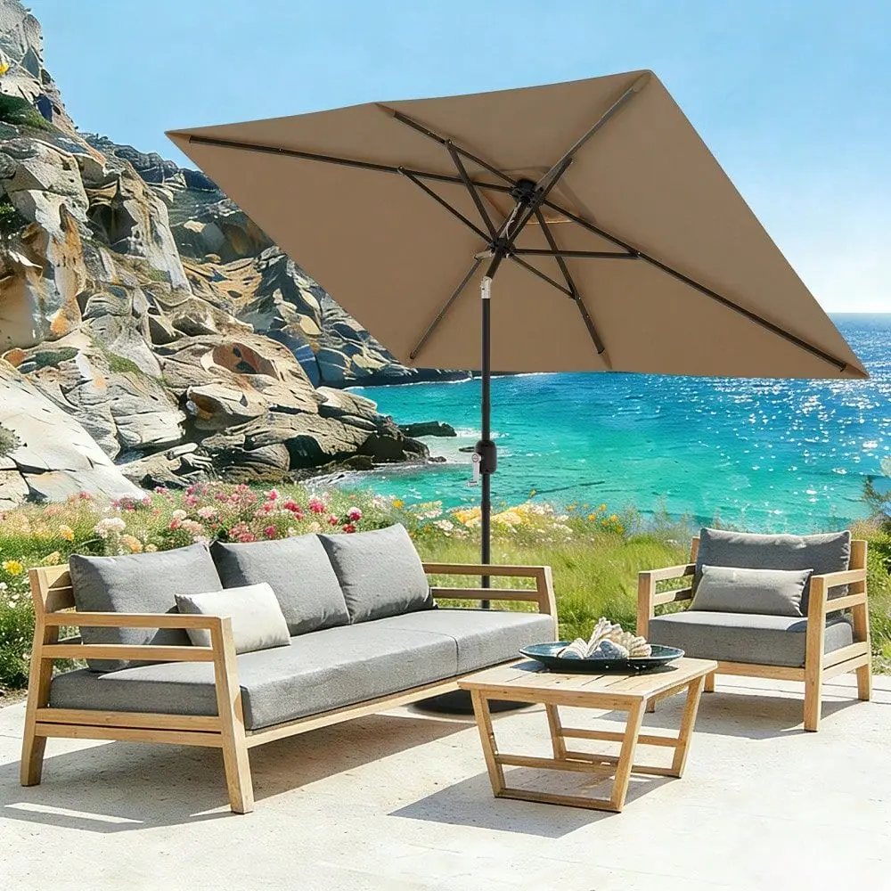 10 X 6.5 Rectangular Patio Umbrella, Outdoor Table Umbrella With Crank And Push Button Tilt, Market Umbrella Sun Umbrella With
10 X 6.5 Rectangular Patio Umbrella, Outdoor Table Umbrella With Crank And Push Button Tilt, Market Umbrella Sun Umbrella With