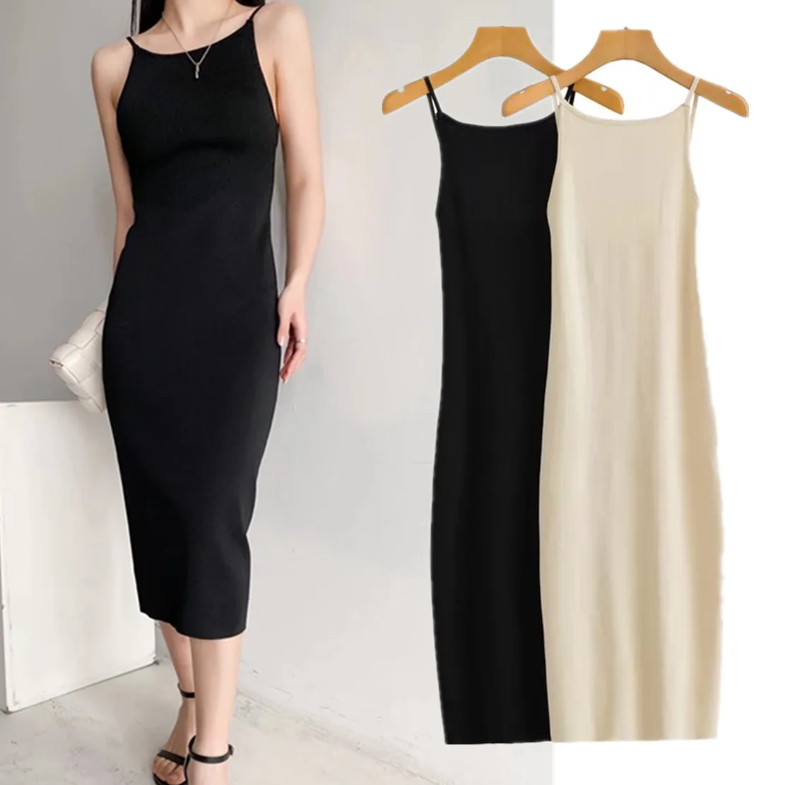 Withered 2024 England Style Fashion Simple Spaghetti Strapless Knitted Sheath Sexy Dress Women
Withered 2024 England Style Fashion Simple Spaghetti Strapless Knitted Sheath Sexy Dress Women