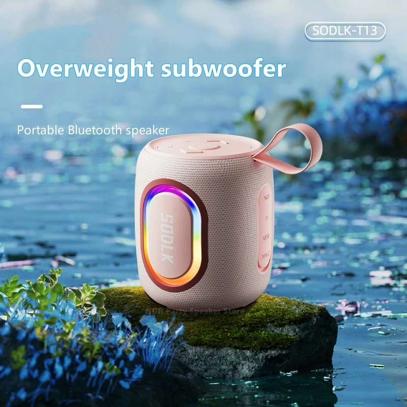 SODLK T13 Мини Bluetooth-динамик Портативная беспроводная колонка Водонепроницаемый HIFI без потерь Качество звука Стерео сабвуфер Громкоговоритель
SODLK T13 Мини Bluetooth-динамик Портативная беспроводная колонка Водонепроницаемый HIFI без потерь Качество звука Стерео сабвуфер Громкоговоритель