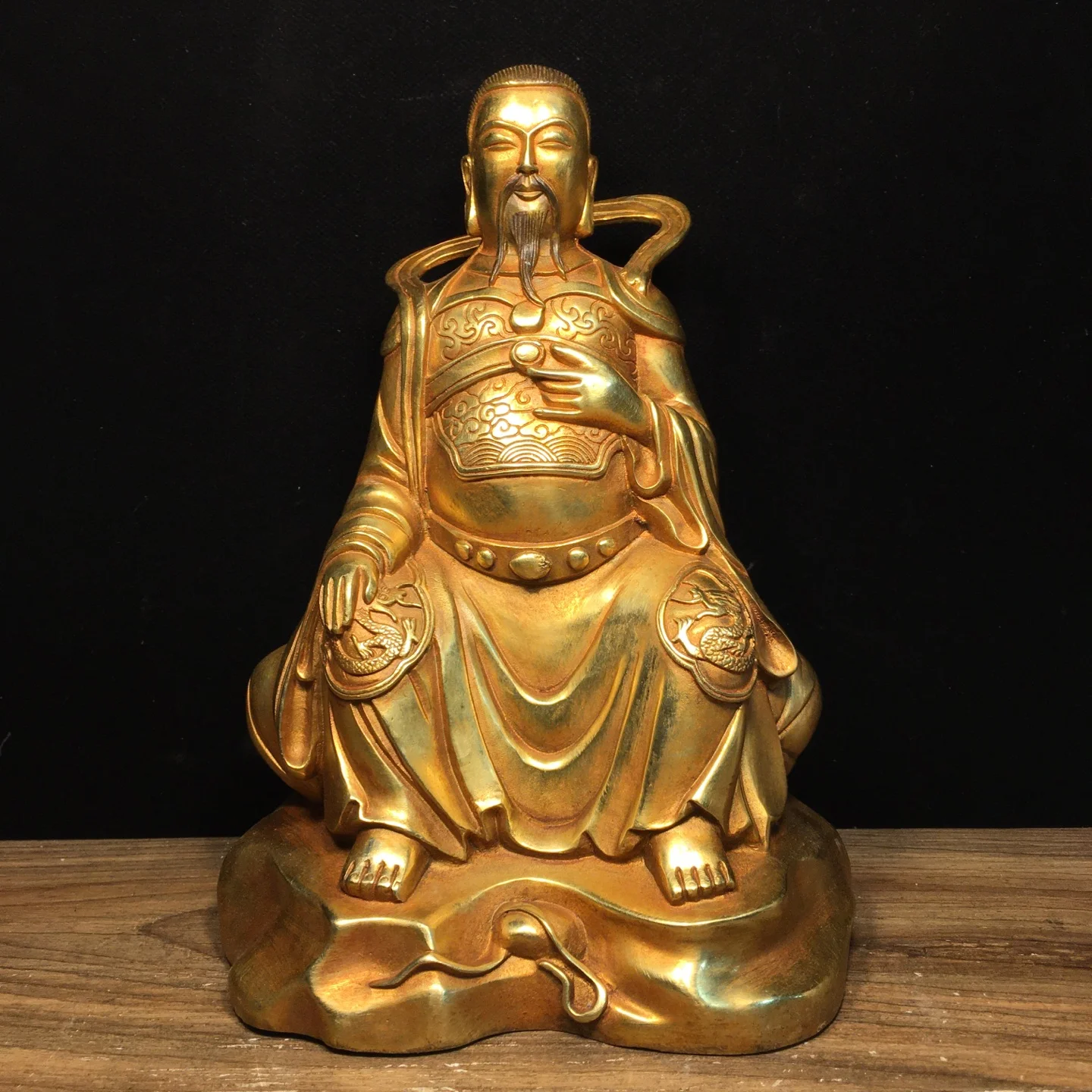 10-дюймовый немецкий народный старый бронзовый позолоченный высокий рельефный император Чжэньу, император Сюаньу, безволосый предок, Амитабха, зал поклонения
10-дюймовый немецкий народный старый бронзовый позолоченный высокий рельефный император Чжэньу, император Сюаньу, безволосый предок, Амитабха, зал поклонения