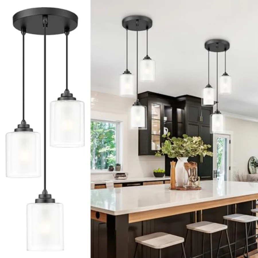 Light Pendant LightMatte Modern Pendant Light for Kitchen Island Hanging Light with Dual Glass Shade Farmhouse Pendant Lights f
Light Pendant LightMatte Modern Pendant Light for Kitchen Island Hanging Light with Dual Glass Shade Farmhouse Pendant Lights f