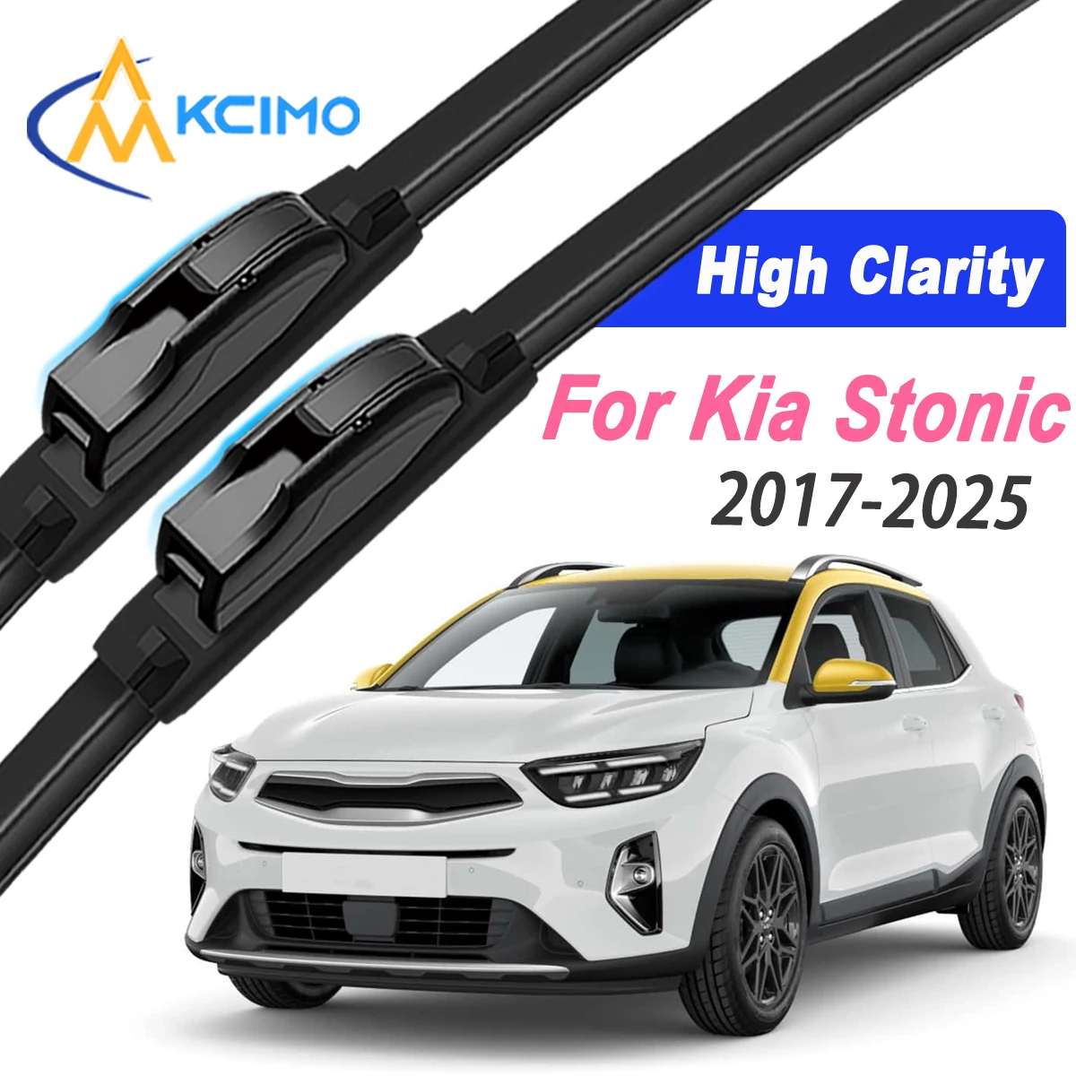 Front Windshield Wiper Blade Set, Perfect Fit for Kia Stonic/ YB CUV 2017-2025, Streak-Free & Easy to Install
Front Windshield Wiper Blade Set, Perfect Fit for Kia Stonic/ YB CUV 2017-2025, Streak-Free & Easy to Install