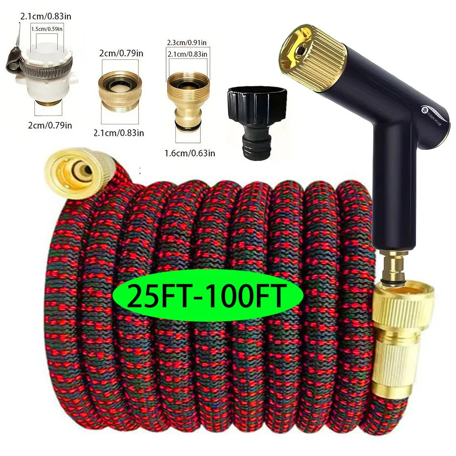 150FT Expandable High-Pressure Magic Hose 7 Water Spraying Functions Gun Durable Materials Home Garden Watering Tools
150FT Expandable High-Pressure Magic Hose 7 Water Spraying Functions Gun Durable Materials Home Garden Watering Tools