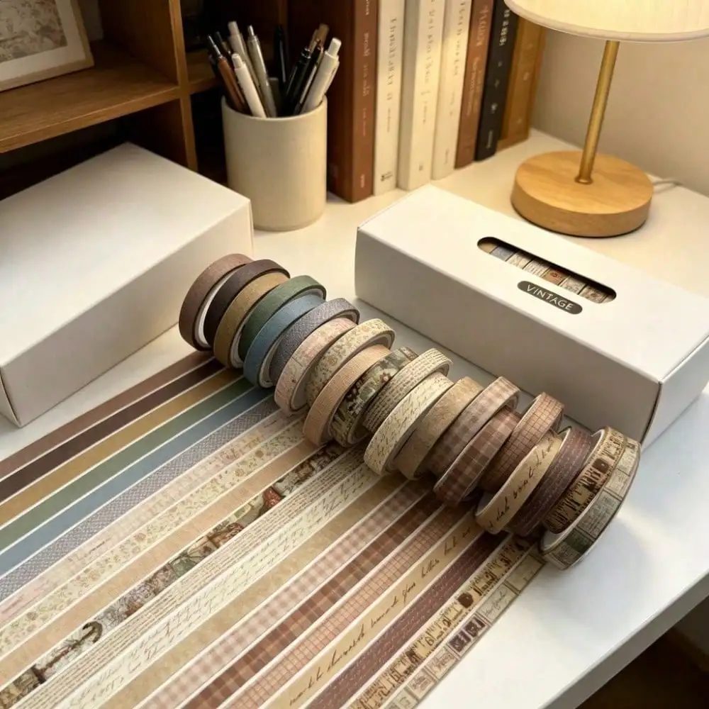 20Pcs/Set Retro DIY Decorative Tape Hand Ledger Tape Hot Stamping And Paper Tape Perfect For Clippings Handicrafts Holiday Decorations
20Pcs/Set Retro DIY Decorative Tape Hand Ledger Tape Hot Stamping And Paper Tape Perfect For Clippings Handicrafts Holiday Decorations