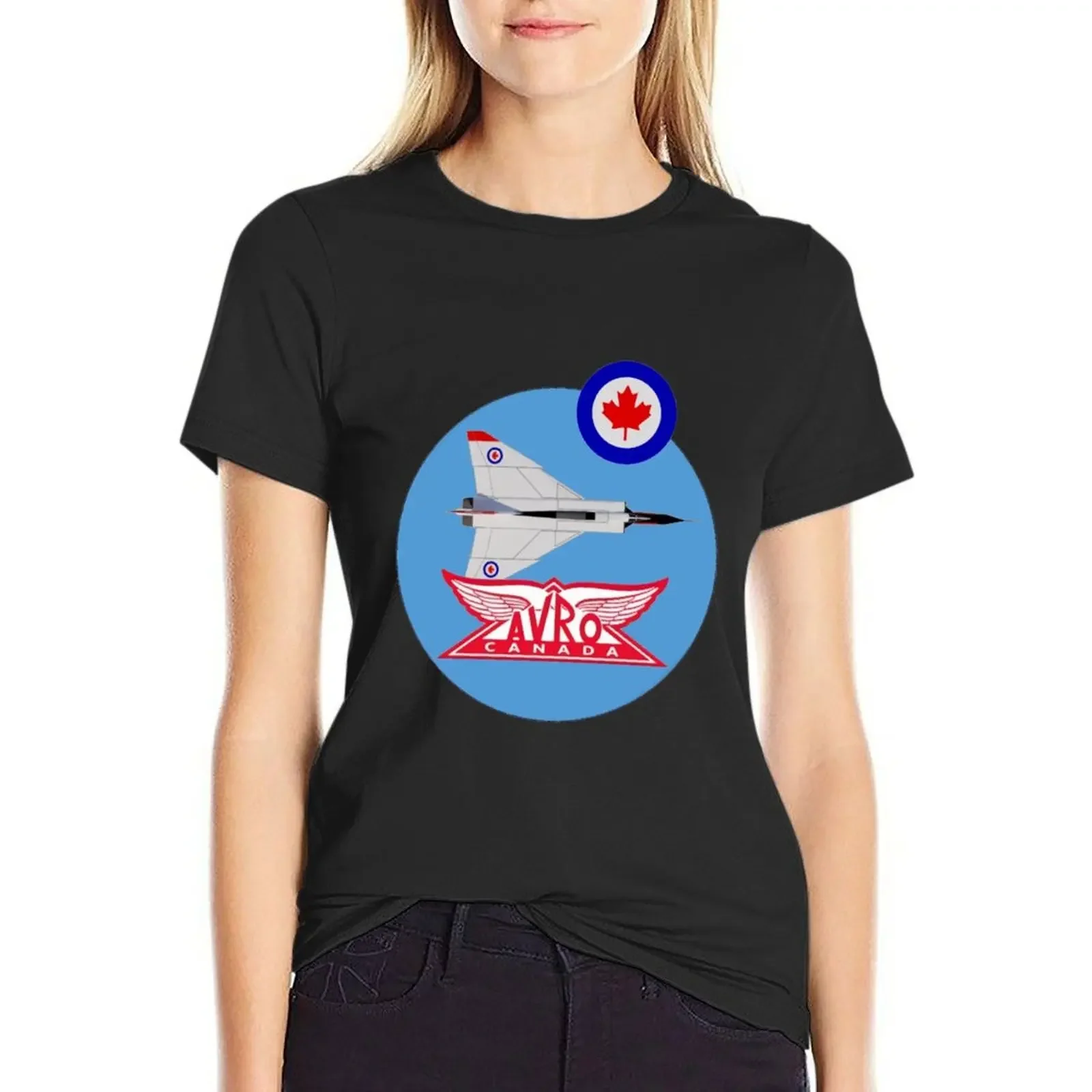 Avro Arrow Avro Logo Canadian Roundel T-Shirt graphics summer tops vintage clothes hippie clothes T-shirts for Women
Avro Arrow Avro Logo Canadian Roundel T-Shirt graphics summer tops vintage clothes hippie clothes T-shirts for Women