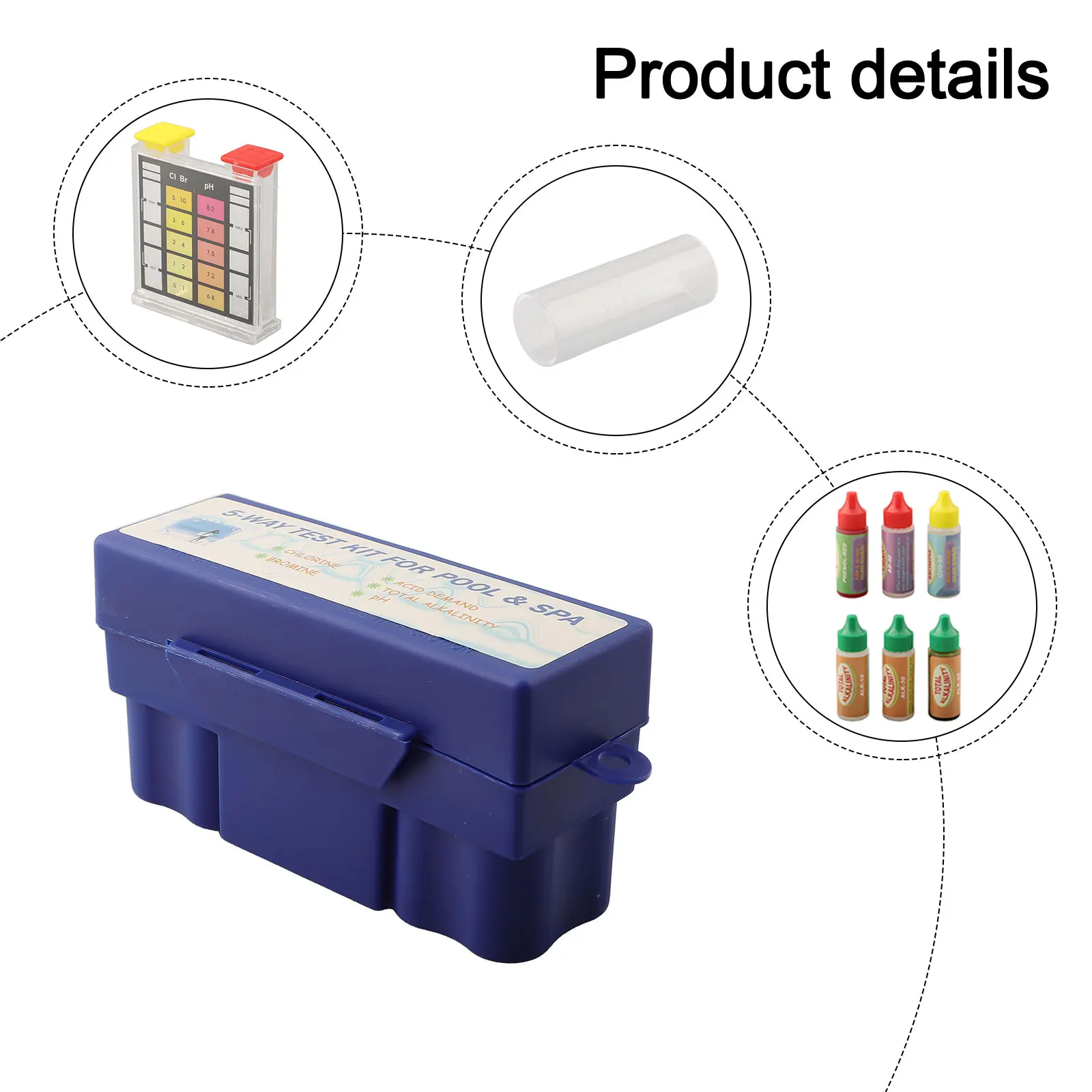 For Comprehensive Testing Multifunction Test Kit Bromine Test Kit Color As Shown Accurate Measurements Blue Molded Plastic Case
For Comprehensive Testing Multifunction Test Kit Bromine Test Kit Color As Shown Accurate Measurements Blue Molded Plastic Case
