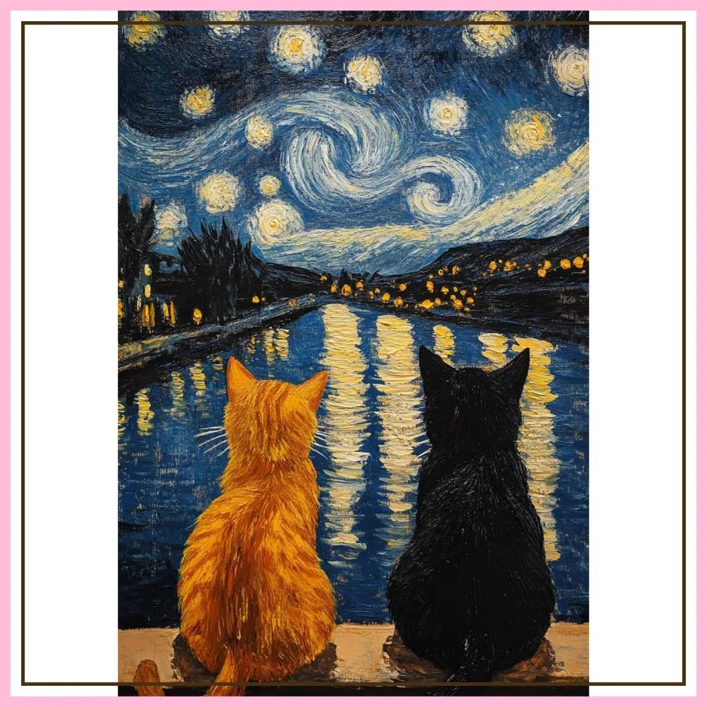 Starry Night Cat Diamond Art Kit - 5D Full Drill DIY Painting for Adults, 12x16inch
Starry Night Cat Diamond Art Kit - 5D Full Drill DIY Painting for Adults, 12x16inch