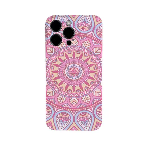 Funda de teléfono Boho Mandala Charm para iPhone 17 16e 16 15 14 13 12 11 Air Pro Max XS XR XSMax 6 7 8 Plus cubierta dura de PC de película brillante