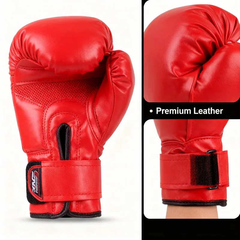 Red Black PU Boxing Gloves | Full Coverage Martial Arts Sparring gloves for Kickboxing
Red Black PU Boxing Gloves | Full Coverage Martial Arts Sparring gloves for Kickboxing