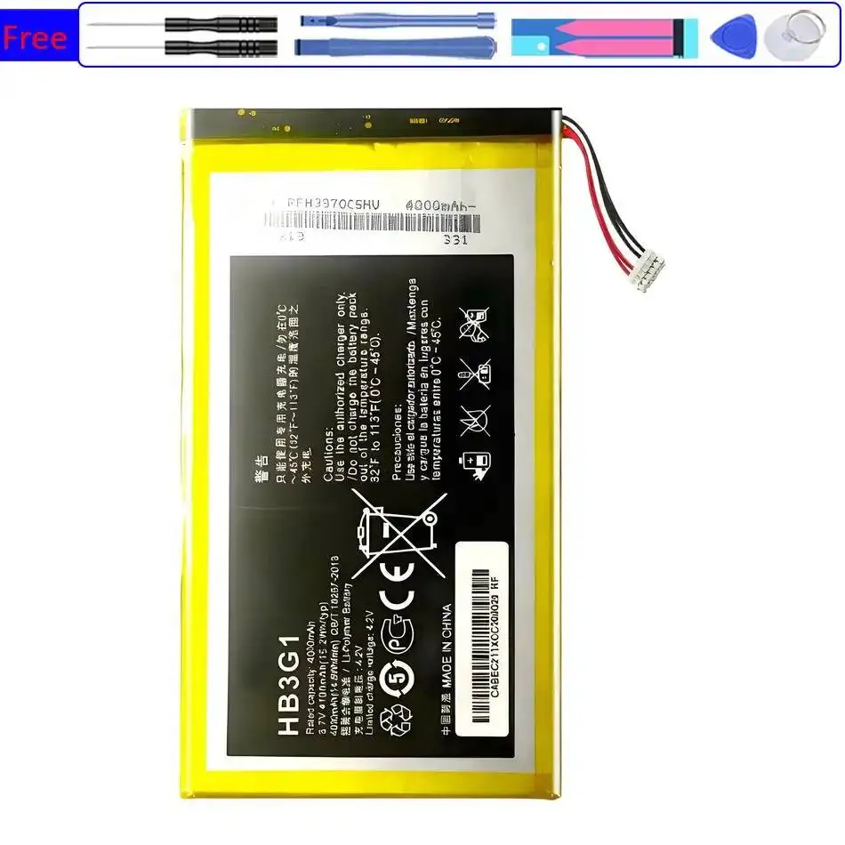 Долговечный аккумулятор для планшета 4100 мАч для Huawei Mediapad S7 S7-601U C W S7-301W U S7-931 HB3G1 HB3G1H
Долговечный аккумулятор для планшета 4100 мАч для Huawei Mediapad S7 S7-601U C W S7-301W U S7-931 HB3G1 HB3G1H