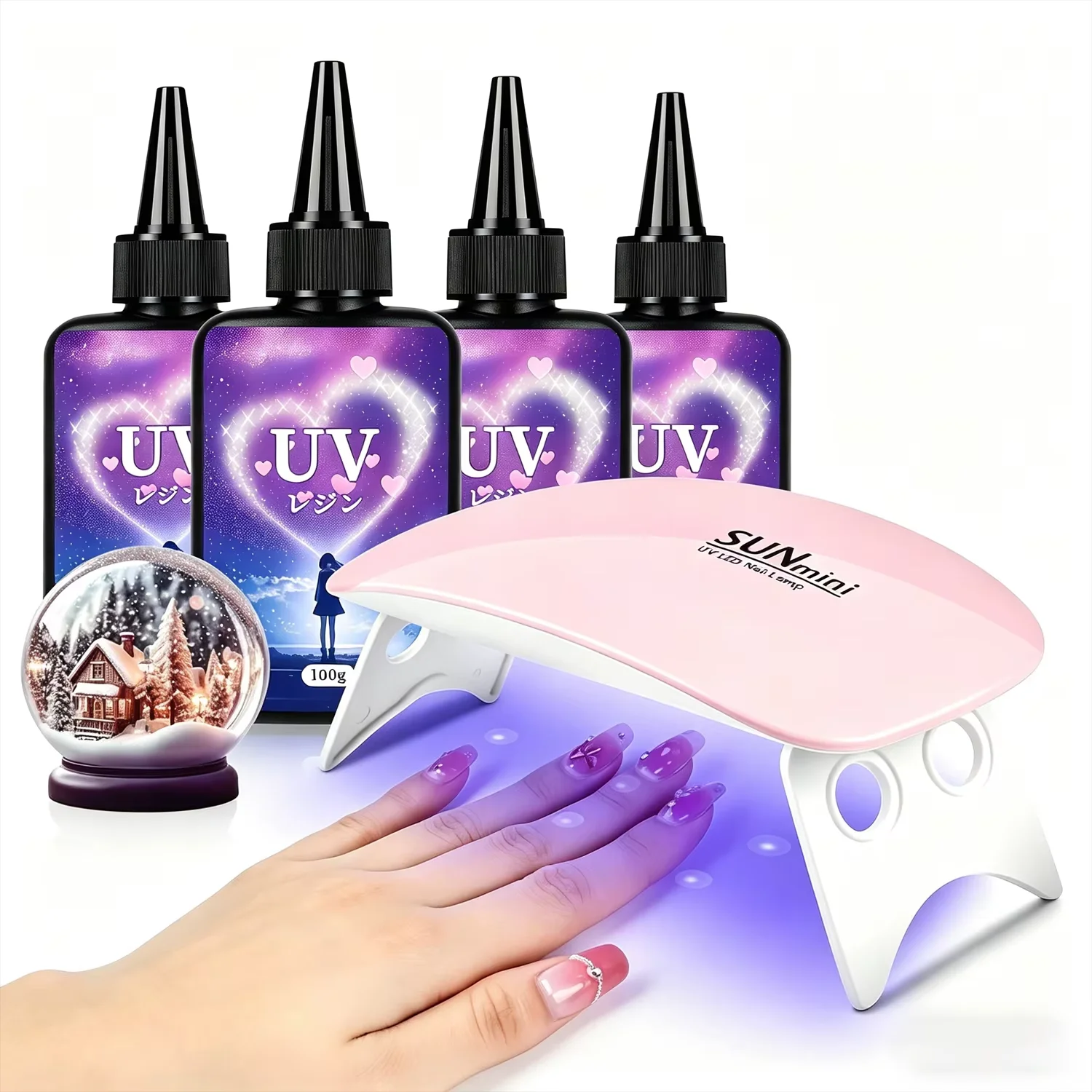 UV Resin Crystal Clear Ultraviolet Thin Epoxy Resin,Quick-Curing&Low Shrinkage UV Kit for Crafts,Jewelry Making,Casting
UV Resin Crystal Clear Ultraviolet Thin Epoxy Resin,Quick-Curing&Low Shrinkage UV Kit for Crafts,Jewelry Making,Casting