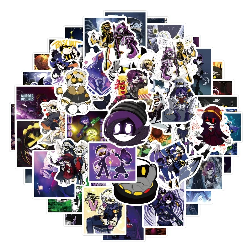 55PCS Cartoon Anime Murder Drones Series DIY Sticker Kawaii Character Creativity Cute Printing Suitcase Cup Graffiti Sticker
55PCS Cartoon Anime Murder Drones Series DIY Sticker Kawaii Character Creativity Cute Printing Suitcase Cup Graffiti Sticker