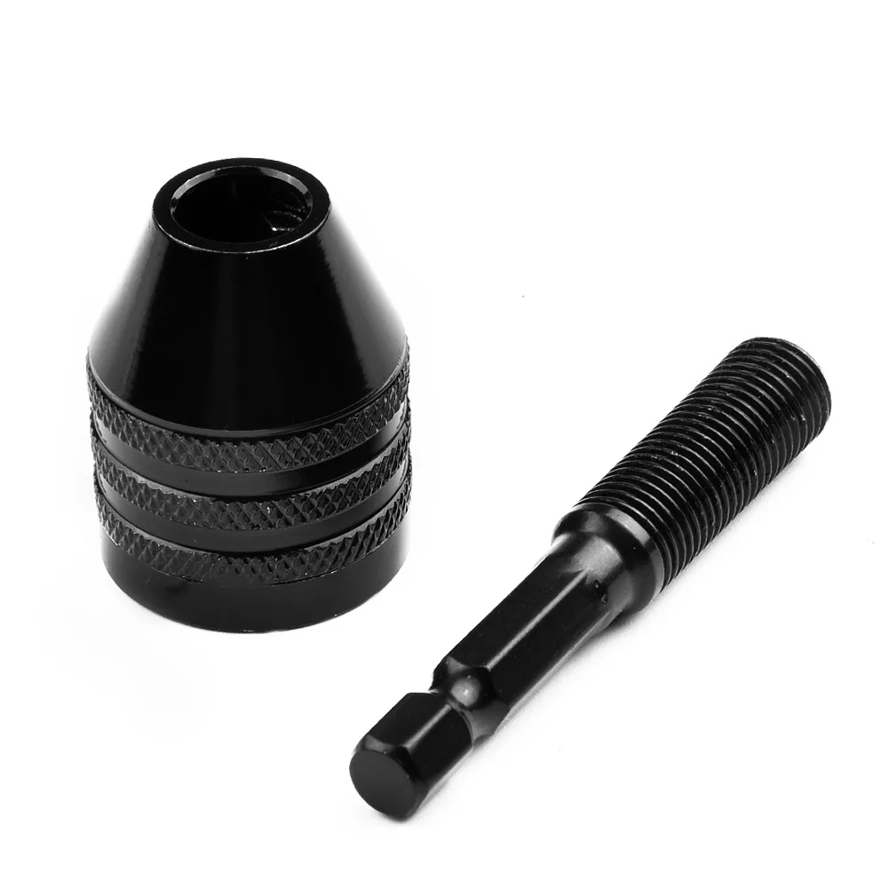 1/4 Hex Shank Keyless Chuck Adapter Enables Hex Drive Tools to Use Standard Drill Bits Without Modification or Additional Parts
1/4 Hex Shank Keyless Chuck Adapter Enables Hex Drive Tools to Use Standard Drill Bits Without Modification or Additional Parts
