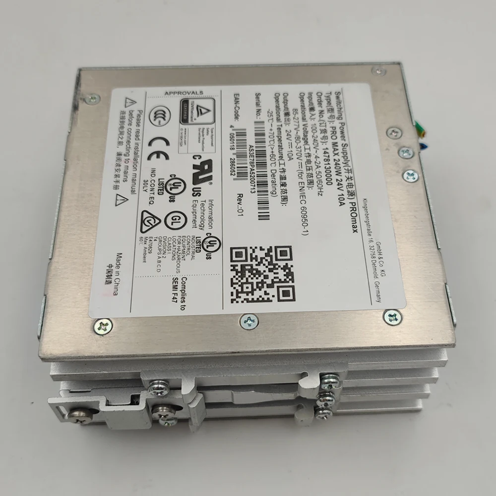 1478130000 PRO MAX 240W 24V 10A Switching Power Supply PROmax Output 24V 10A
1478130000 PRO MAX 240W 24V 10A Switching Power Supply PROmax Output 24V 10A