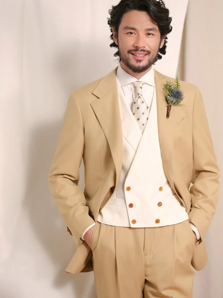 Cultum Italian Style Australian Wool Half Linen Men's Wedding Suit Jacket And Pants Wedding Groomsmen Business Casual
Cultum Italian Style Australian Wool Half Linen Men's Wedding Suit Jacket And Pants Wedding Groomsmen Business Casual