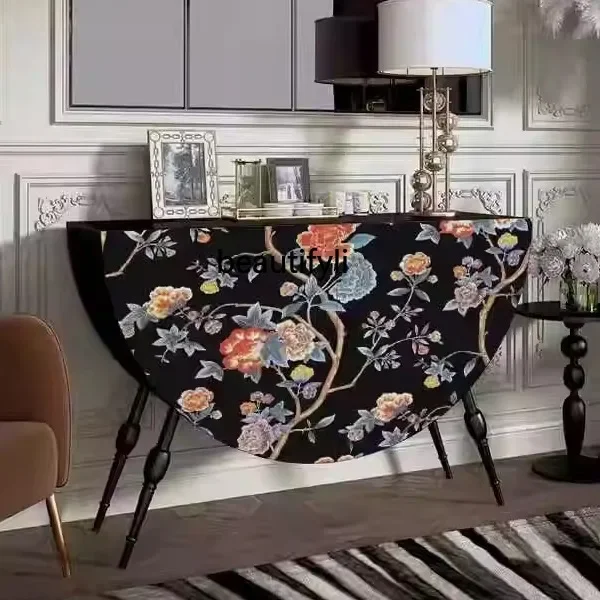 Painted retro decorative butterfly cabinet porch locker living room storage side cabinet
Painted retro decorative butterfly cabinet porch locker living room storage side cabinet