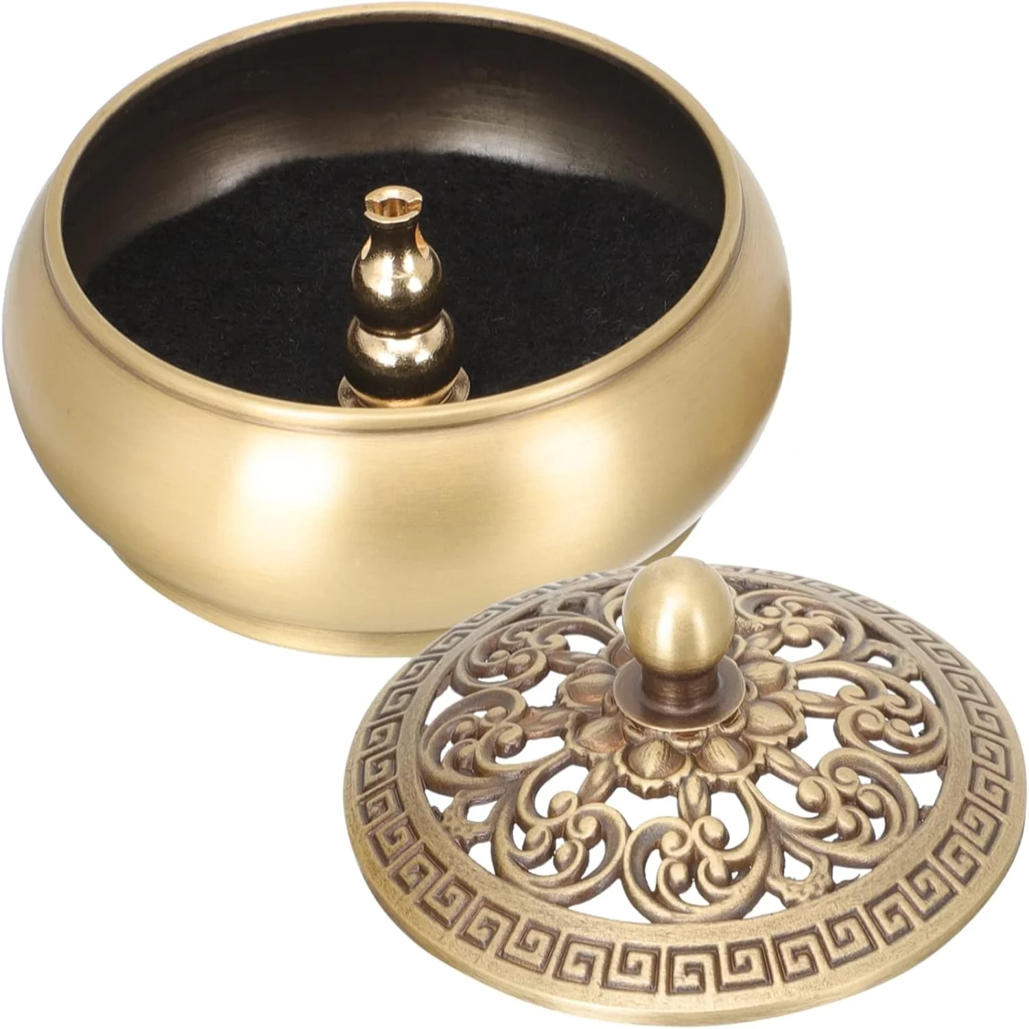 Brass Burner with Lid Decorations for Brass Holder Burners Vintage Metal Holder Table Decor Burner Adornment Old Fashioned
Brass Burner with Lid Decorations for Brass Holder Burners Vintage Metal Holder Table Decor Burner Adornment Old Fashioned