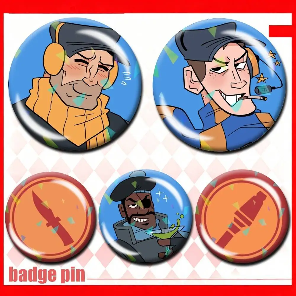 TF2 Game TEAM Fortress Brooch Badge Backpack Hat Decoration Friendship Gift Custom Supported
TF2 Game TEAM Fortress Brooch Badge Backpack Hat Decoration Friendship Gift Custom Supported