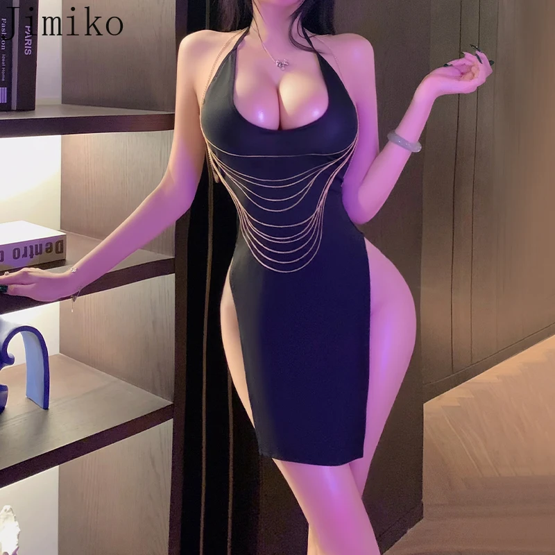 Jimiko sexy dress womens nightwear black hollow hot babydolls sexy lingerie Tulle halterneck dresses 18+ pyjamas nightdresses 19
Jimiko sexy dress womens nightwear black hollow hot babydolls sexy lingerie Tulle halterneck dresses 18+ pyjamas nightdresses 19