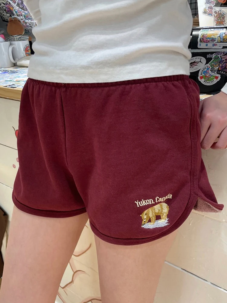 Women Casual Bear Embroidery Shorts Summer Chic Soft Cotton Elastic High Waist Sweatshorts Female Vintage Streetwear Y2k Clothes
Women Casual Bear Embroidery Shorts Summer Chic Soft Cotton Elastic High Waist Sweatshorts Female Vintage Streetwear Y2k Clothes