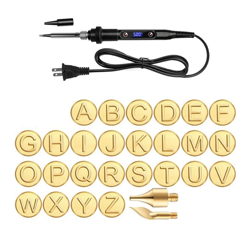 Wood Burning Tool Pen Burning Tips Kit English Letters Carving Pyrography Pen Tips Stencil Soldering Iron US Plug
Wood Burning Tool Pen Burning Tips Kit English Letters Carving Pyrography Pen Tips Stencil Soldering Iron US Plug