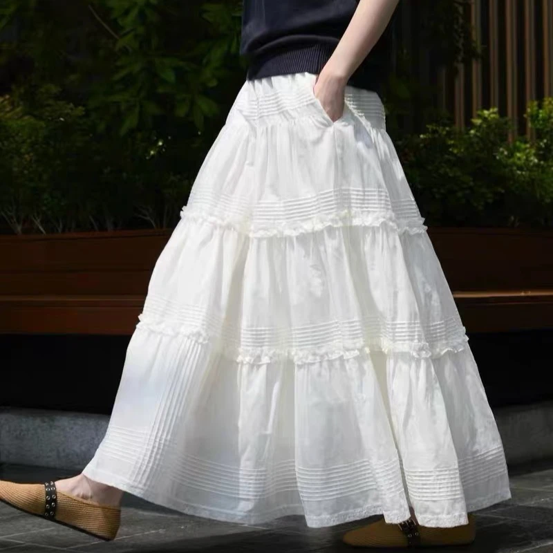 100% Cotton White Cake Skirt White
100% Cotton White Cake Skirt White