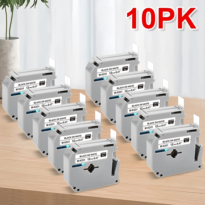 Brother MK231 12mm for Brother Label Tape Black on White Compatible Brother Ptouch PT-45M PT-65SB PT-85 PT-90 Label Maker
Brother MK231 12mm for Brother Label Tape Black on White Compatible Brother Ptouch PT-45M PT-65SB PT-85 PT-90 Label Maker