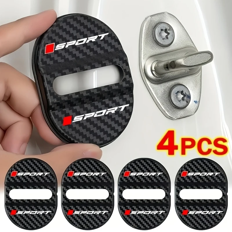 Sport style car door lock cover, featuring shock absorption, noise reduction, sound insulation and sealing gasket
Sport style car door lock cover, featuring shock absorption, noise reduction, sound insulation and sealing gasket