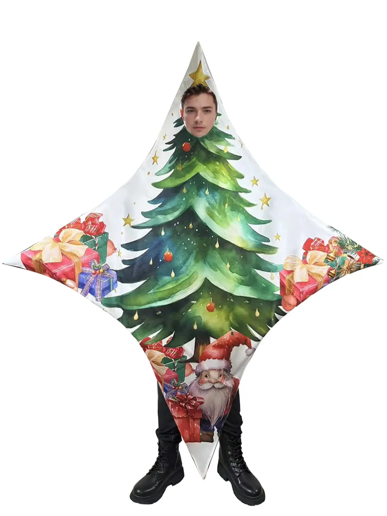 Creative Christmas Tree Skull Four-pointed Star Halloween Cosplay Costume Christmas Stage Performance Costume Cos Clothes
Creative Christmas Tree Skull Four-pointed Star Halloween Cosplay Costume Christmas Stage Performance Costume Cos Clothes