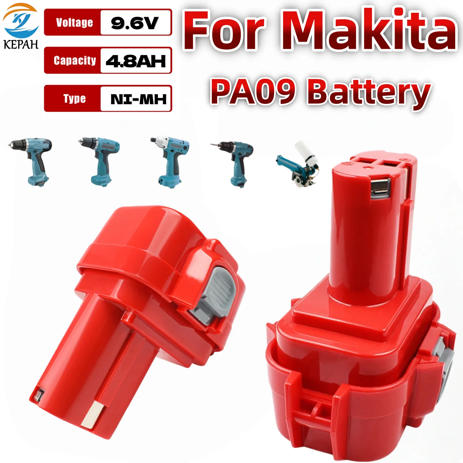 Сменный аккумулятор 9,6 В, 4,8 Ач для Makita PA09 9120 9135 9135A 9102 6207D 6222D 6261D 6207D 192595-8 192596-6 Аккумулятор для электроинструмента
Сменный аккумулятор 9,6 В, 4,8 Ач для Makita PA09 9120 9135 9135A 9102 6207D 6222D 6261D 6207D 192595-8 192596-6 Аккумулятор для электроинструмента