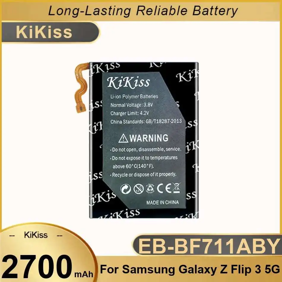 Mobile Phone Battery 2700mAh Long-Lasting Performance EB-BF711ABY For Samsung Galaxy Z Flip3 Flip 3 5G F7110 SM-F711B
Mobile Phone Battery 2700mAh Long-Lasting Performance EB-BF711ABY For Samsung Galaxy Z Flip3 Flip 3 5G F7110 SM-F711B