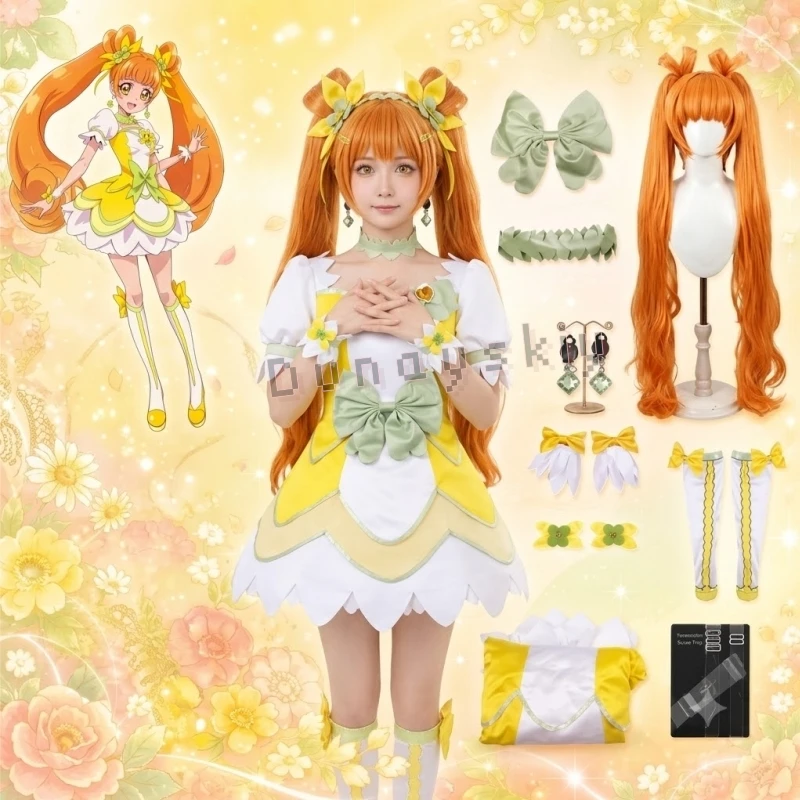 Anime PreCure Cosplay Mahou Shoujyo Yotsuba Arisu Cure Rosetta Choker Earrings Wrist Cuffs Socks Costume Lolita Wigs Halloween
Anime PreCure Cosplay Mahou Shoujyo Yotsuba Arisu Cure Rosetta Choker Earrings Wrist Cuffs Socks Costume Lolita Wigs Halloween