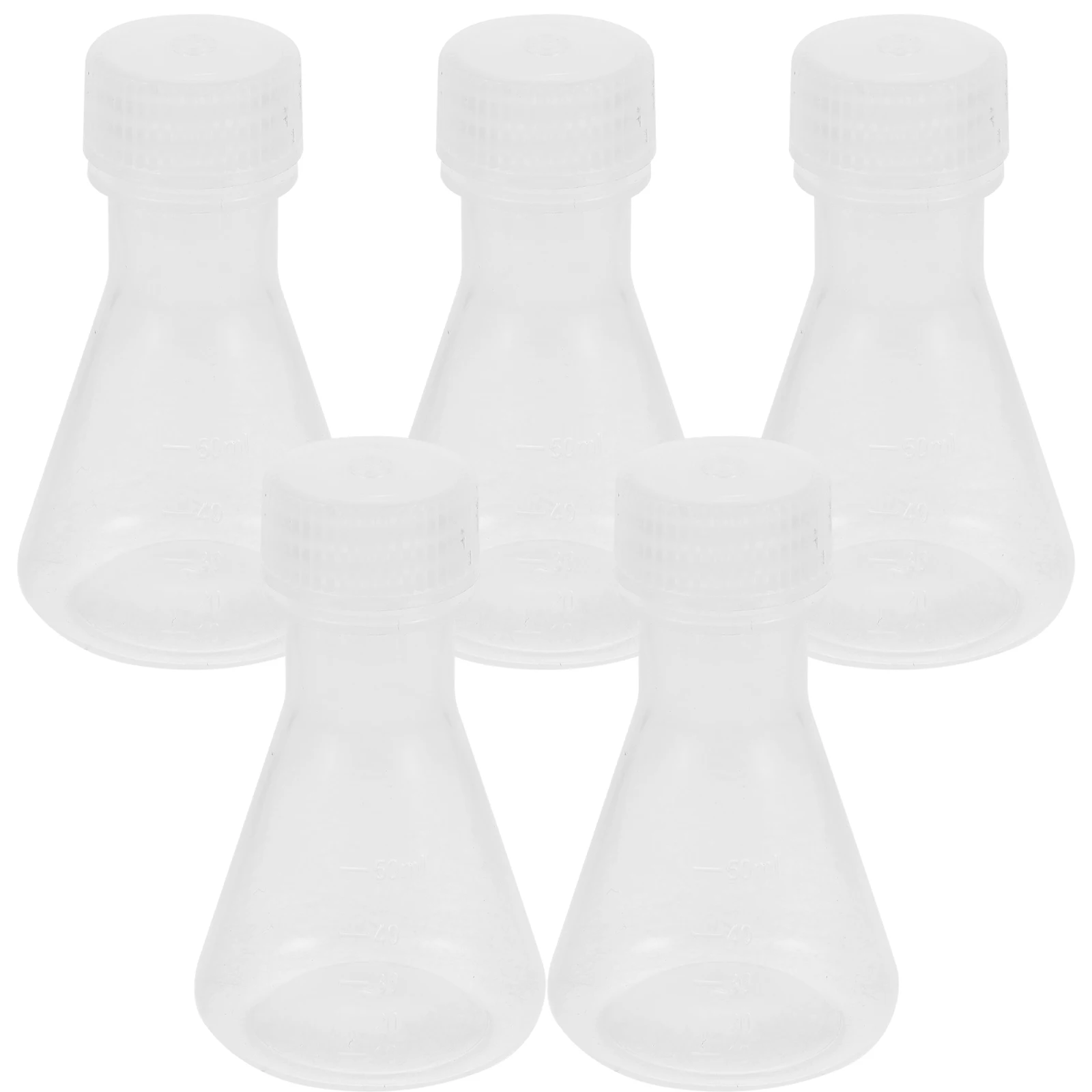5 Pcs Flask Conical Beaker Chemistry Flasks with Lid Clear Scale Plastic Erlenmeyer 
5 Pcs Flask Conical Beaker Chemistry Flasks with Lid Clear Scale Plastic Erlenmeyer