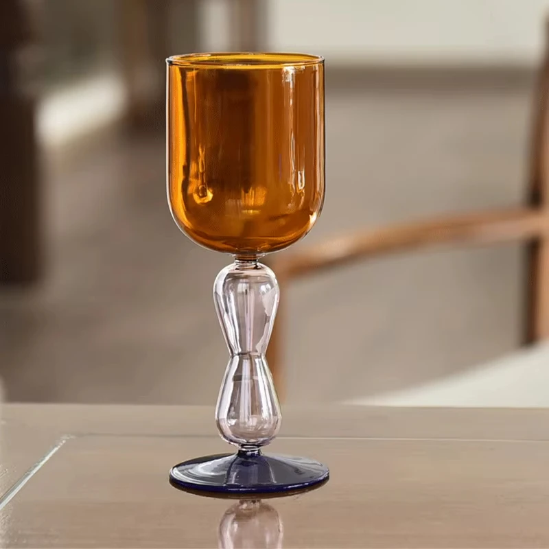 Contrasting Color Retro 220ML Goblet Wine Glass Champagne High Borosilicate Cocktail Cup Creative Light Home Decor
Contrasting Color Retro 220ML Goblet Wine Glass Champagne High Borosilicate Cocktail Cup Creative Light Home Decor
