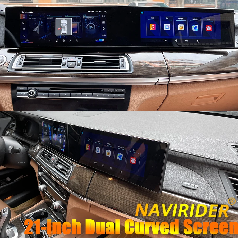 Двойной изогнутый экран Android для BMW 7 серии F01 F02 F04 2009-2015 NBT CIC Автомобильный мультимедийный видеоплеер Стерео CarPlay Навигация
Двойной изогнутый экран Android для BMW 7 серии F01 F02 F04 2009-2015 NBT CIC Автомобильный мультимедийный видеоплеер Стерео CarPlay Навигация